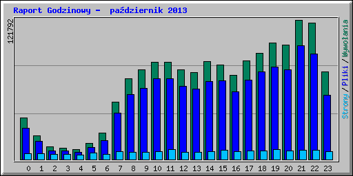 Raport Godzinowy -  padziernik 2013